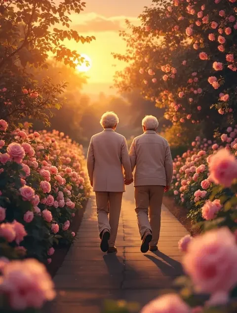夕阳漫步高清封面